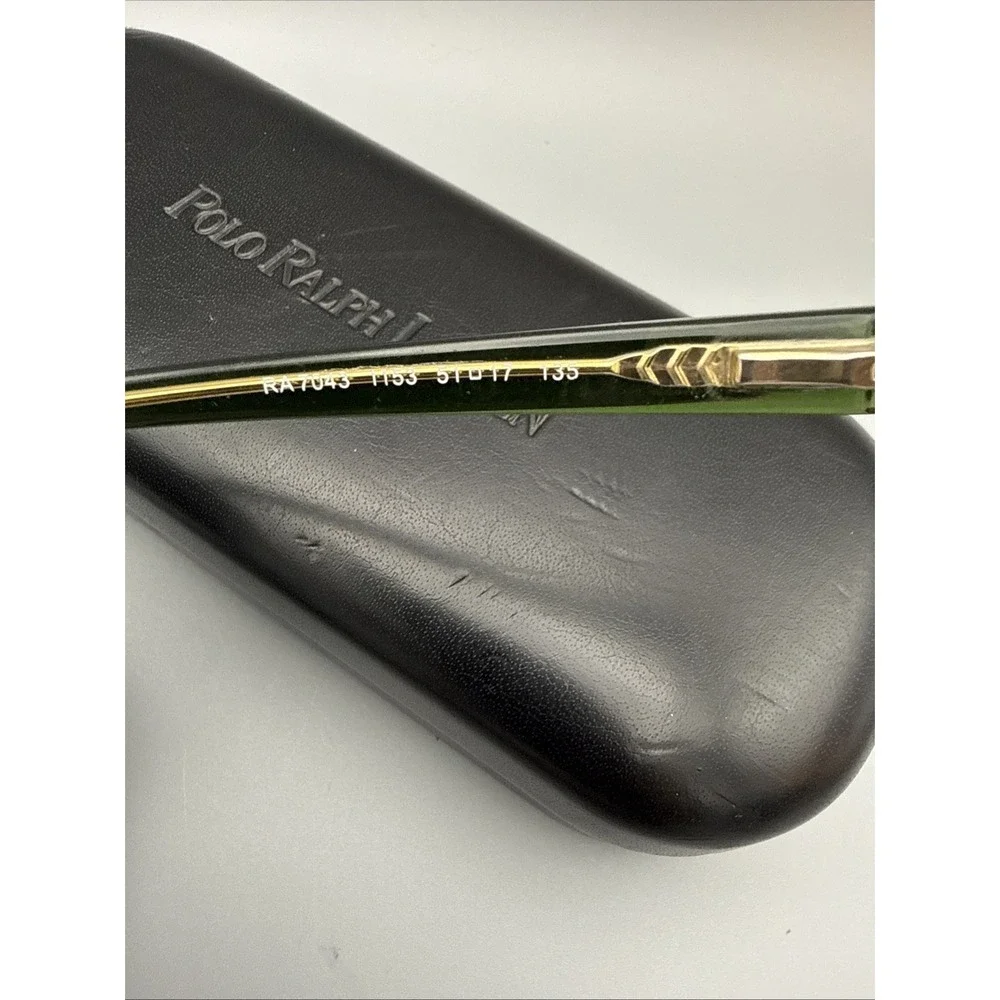 Ralph Lauren Eyeglasses, Frames Only, RA 7043, 51-17-135, Green Tortoise & Case